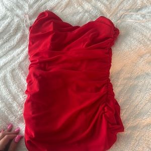 red hello molly bodycon dress